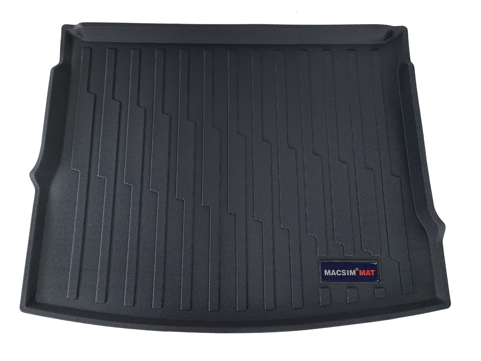 Thảm lót cốp xe ô tô VOLKSWAGEN Tiguan (5 chỗ) 2018-đến nay nhãn hiệu Macsim chất liệu TPV cao cấp màu đen (PT02)