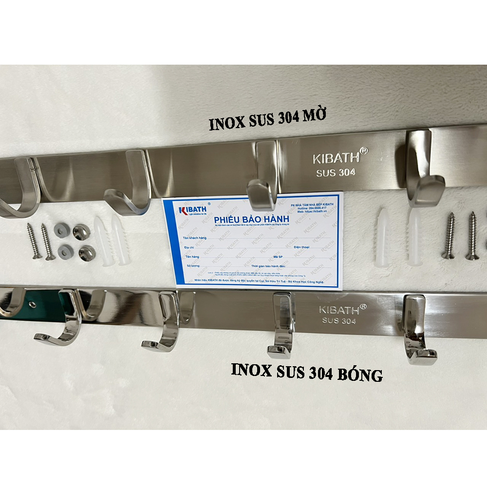 Móc Treo Quần Áo 7 Chấu Kibath Inox SUS 304 KB-405