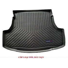 Thảm lót cốp xe ô tô TOYOTA YARIS 2013- 2017 nhãn hiệu Macsim chất liệu TPV cao cấp màu đen(285)