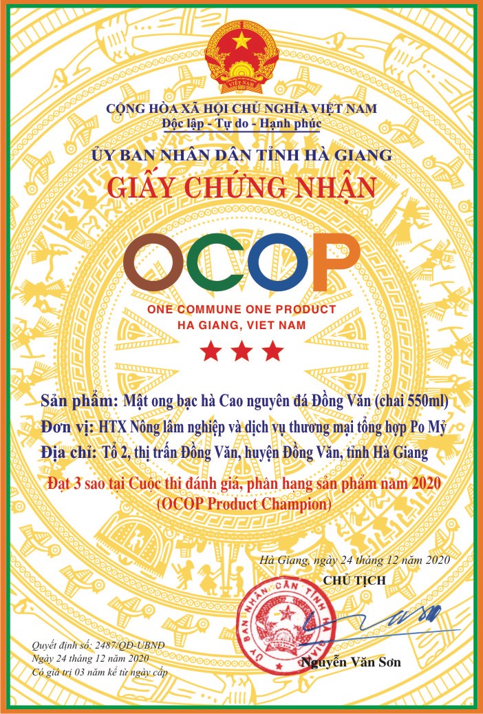 BỘ QUÀ MẬT ONG BẠC HÀ OCOP HÀ GIANG CHÍNH HÃNG, MẬT ONG BẠC HÀ PO MỶ VIETGAP CAO NGUYÊN ĐÁ HÀ GIANG