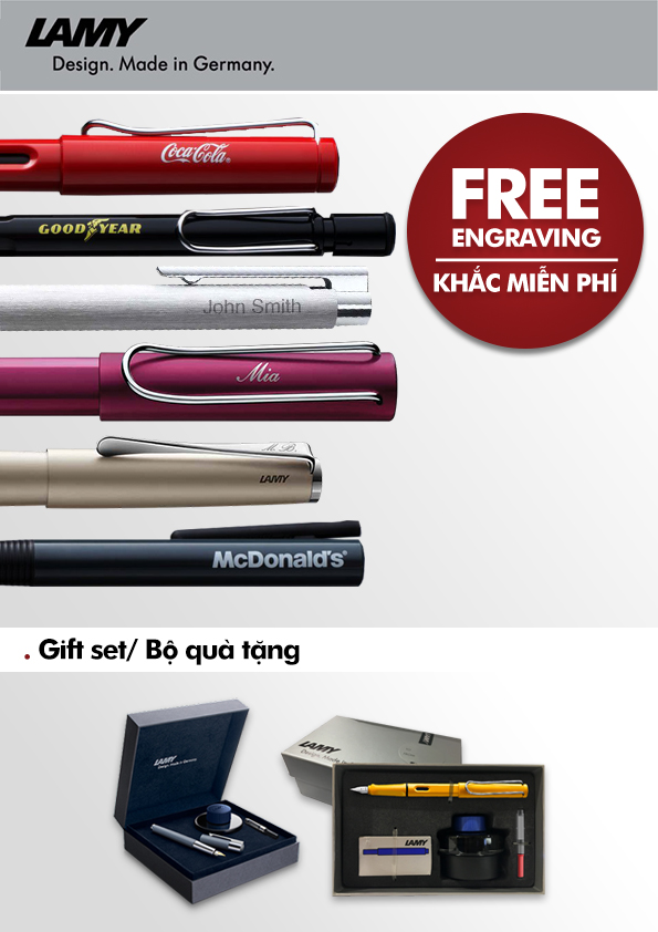 Bút Bi Nước Lamy 2000 Metal Rollerball Pen Ngòi 302 - 4029636