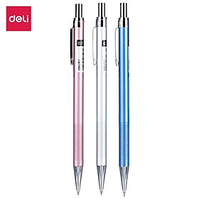 Bút chì kim 0.7mm Deli, Bạc/Xanh dương/Hồng - 1 cái màu ngẫu nhiên - 6493
