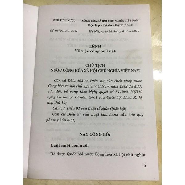 Sách - Luật Nuôi Con Nuôi - NXB Chính Trị Quốc Gia