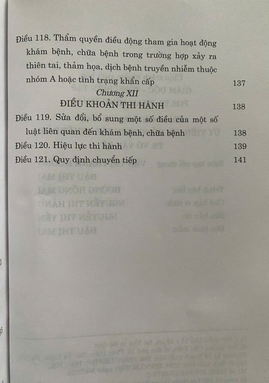 Luật Khám Bệnh, Chữa Bệnh