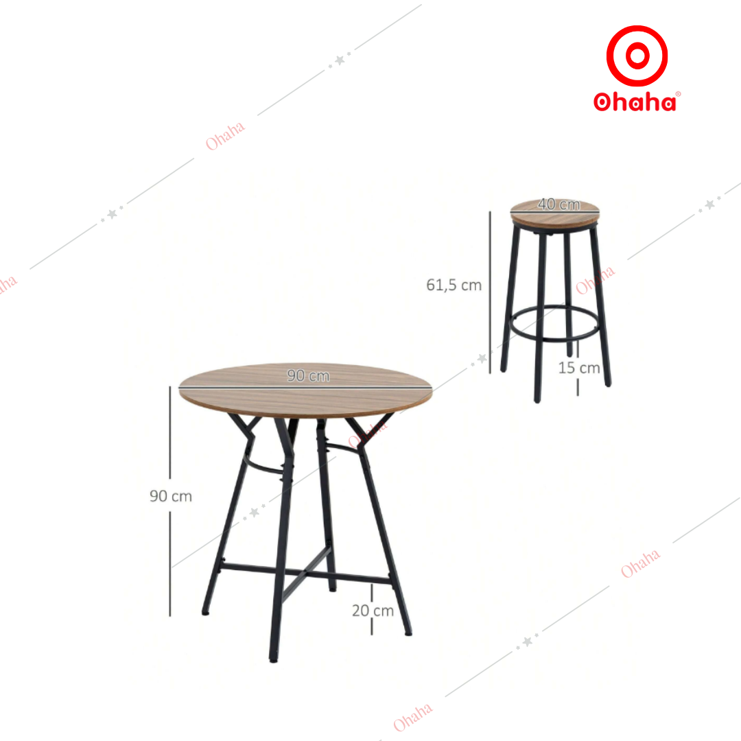 [ Miễn phí giao hàng và lắp đặt TP.HCM} Bộ bàn ăn đa năng có ghế Ohaha - BA016