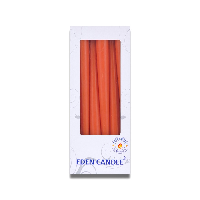 Hộp 6 nến thơm taper Eden Candle FTRAMART EDC2331 25 cm (Cam bí ngô)