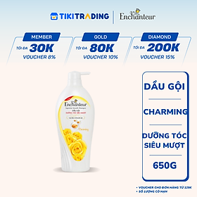 Dầu Gội Dưỡng Tóc Siêu Mượt Enchanteur Charming Chai 650g