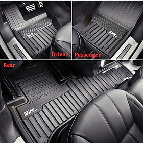 Thảm lót sàn xe ô tô LANDROVER DISCOVERY sport 2014- Nhãn hiệu sMacsim 3W chất liệu nhựa TPE đúc khuôn cao cấp - màu đen