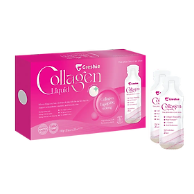 Nước uống đẹp da Greshie Collagen Liquid hộp 20 gói x25ml