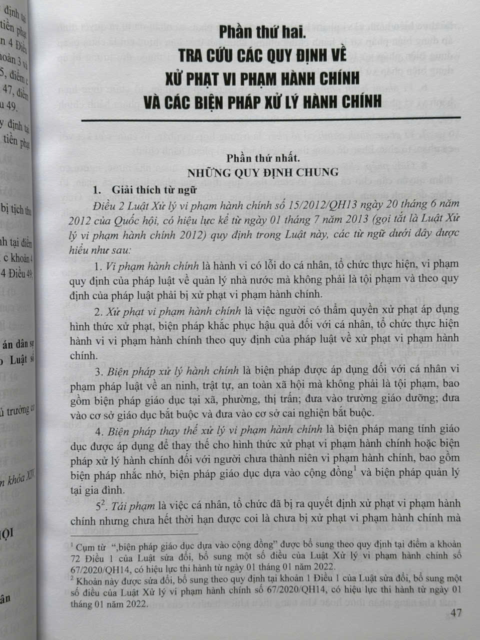 Sách Luật Xử Lý Vi Phạm Hành Chính sửa đổi 2020 – Những Hành Vi Vi Phạm và Mức Xử Phạt Vi Phạm Hành Chính Trong Các Lĩnh Vực (V1848T)
