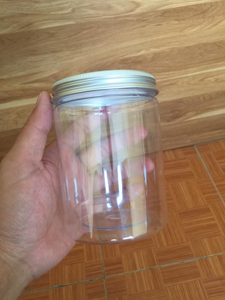 Combo 5 Hũ nhựa nắp nhôm vặn 500ML - 700ML - 1000ML