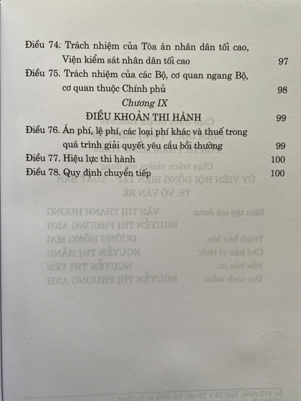 Luật Trách Nhiệm Bồi Thường Của Nhà Nước (Hiện Hành)