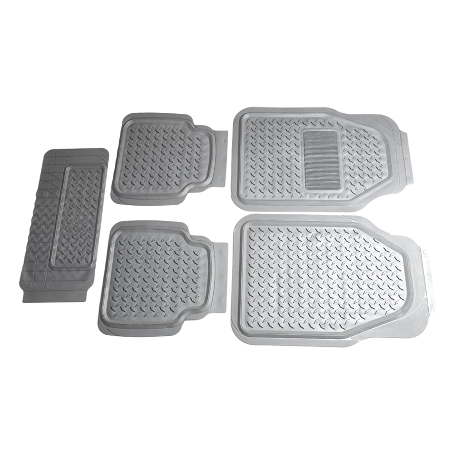 Bộ Thảm Lót Sàn Ô Tô PACKY PODA 6975 Màu Xám 4 Chỗ