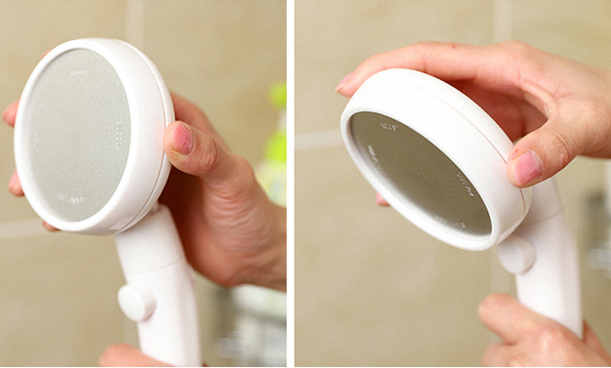 Vòi nước hoa sen áp lực Nhật bản, tiết kiệm nước, gật gù, cổ xoay 360 độ, có nút tắt mở Stop trên thân vòi tiện lợi Mihoco 122
