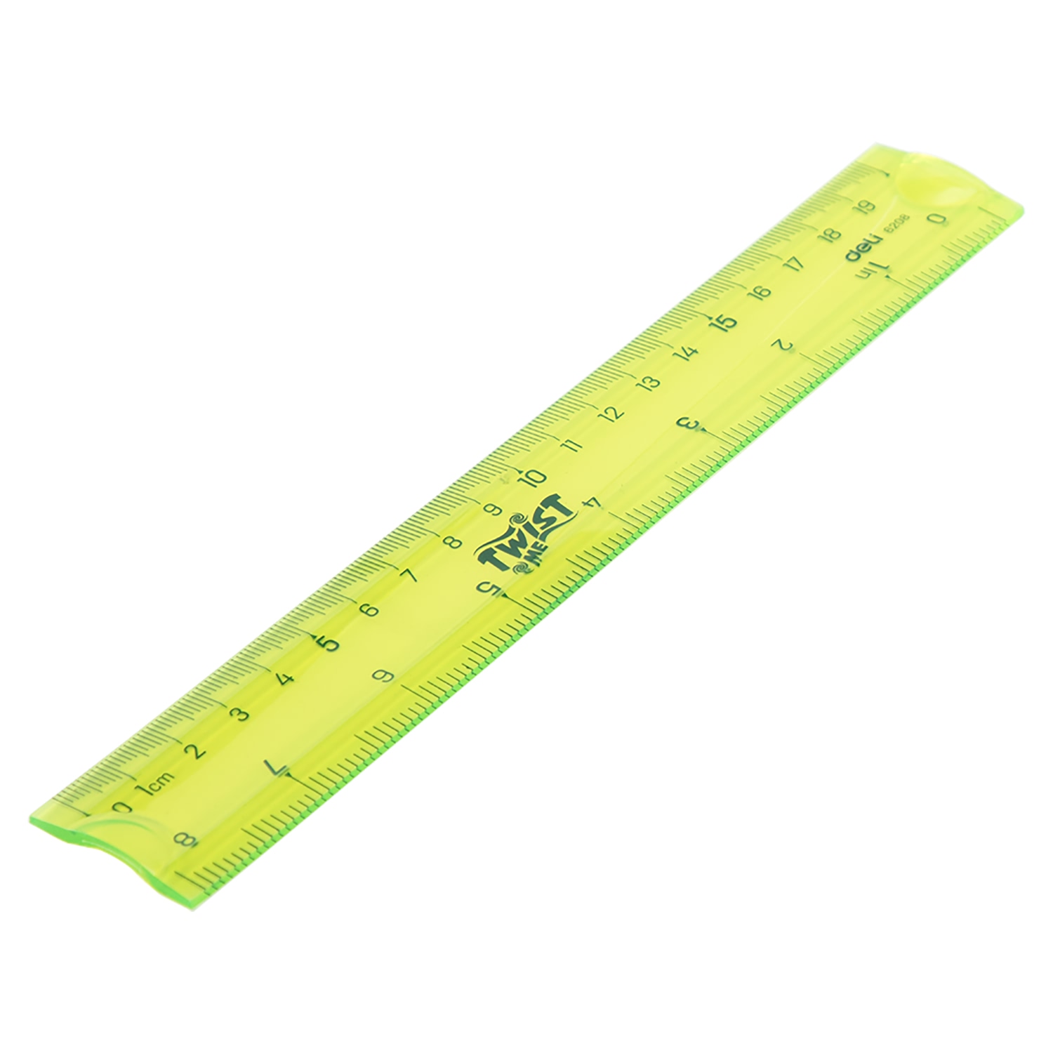 Thước Kẻ Nhựa Dẻo Ecopvc 20Cm Deli - Màu Ngẫu Nhiên - 2 Chiếc - E6208