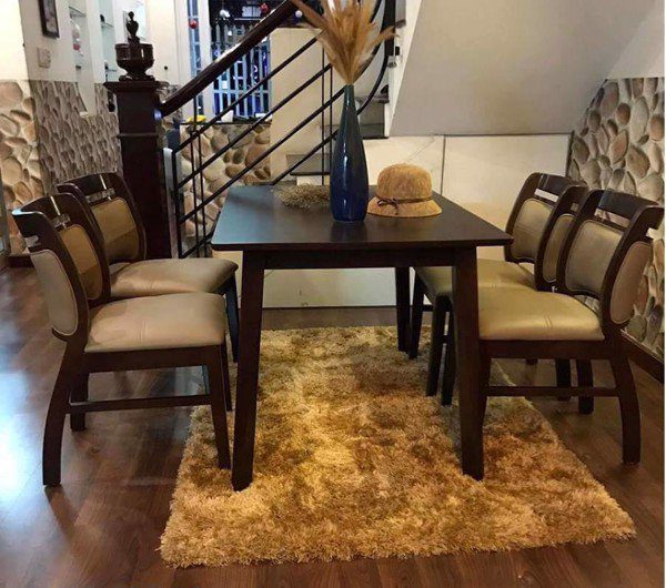 Bàn Ăn SALA 4 Ghế (Nâu)