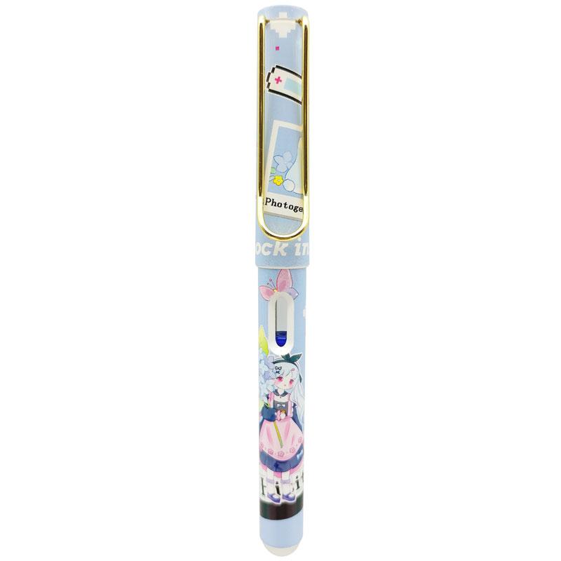 Bút Máy Xóa Được L016-292 - Màu Xanh - Mực Xanh
