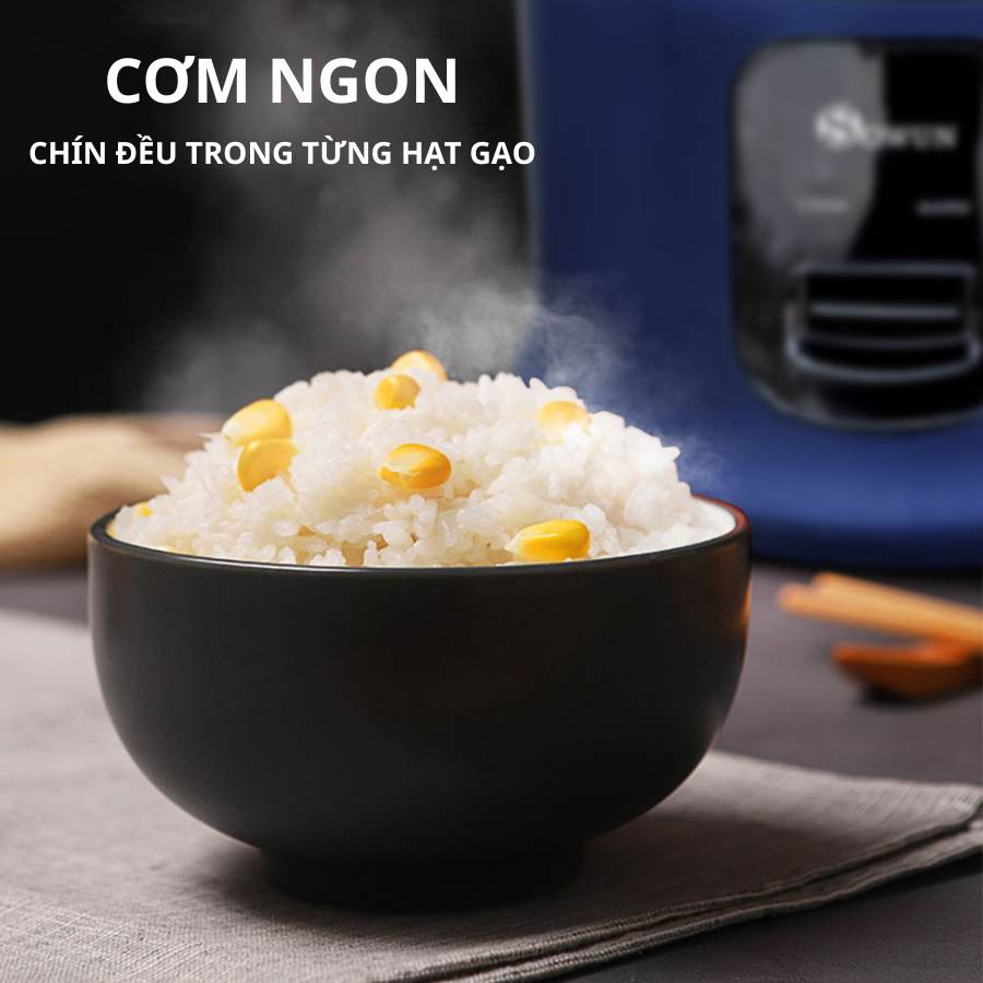 Nồi cơm điện SOWUN SW690 0.8L, lòng nồi 5 lớp, phủ lớp chống dính cao cấp an toàn cho sức khỏe