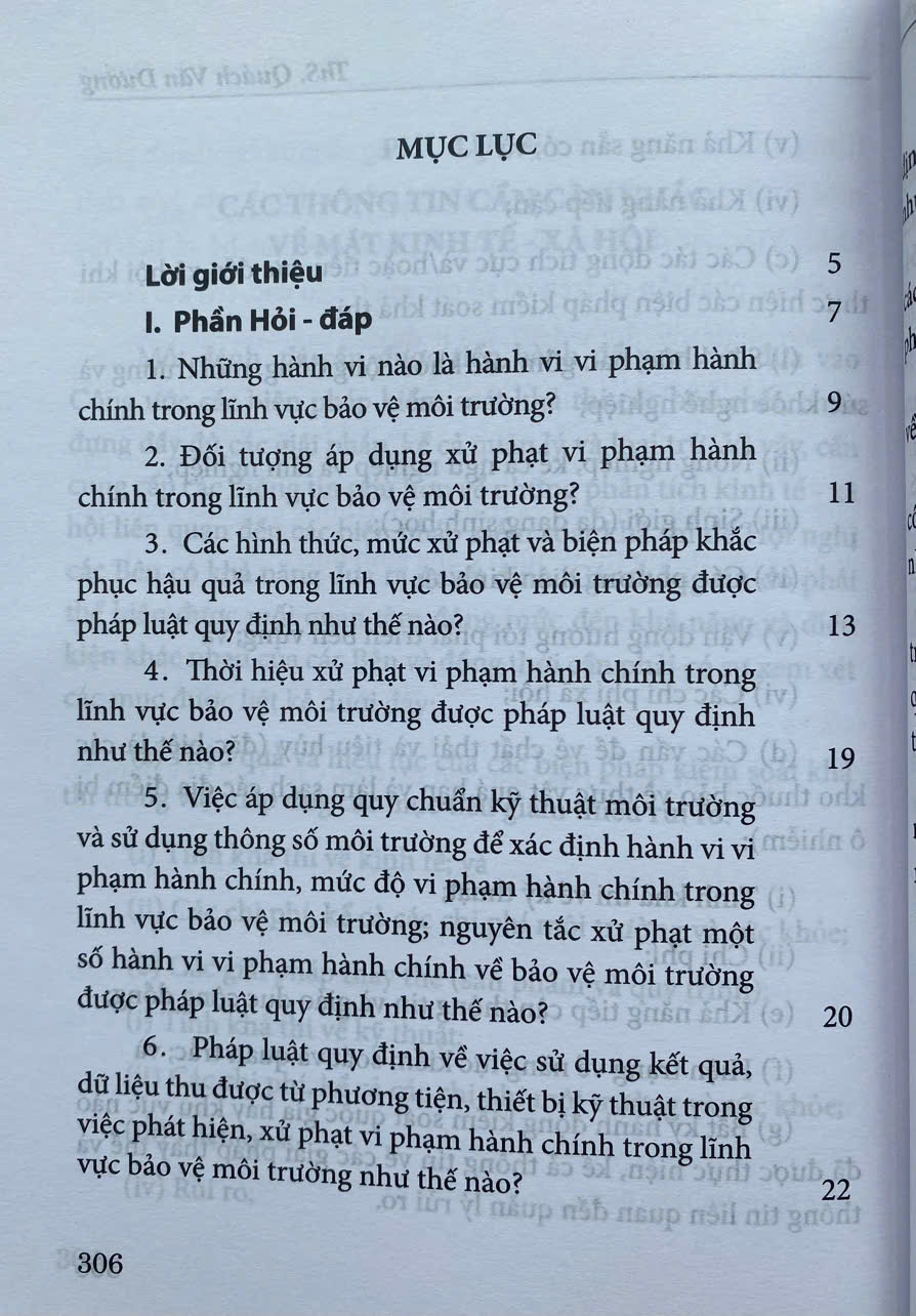 Hỏi - Đáp Về Xử Phạt Vi Phạm Hành Chính Trong Lĩnh Vực Bảo Vệ Môi Trường