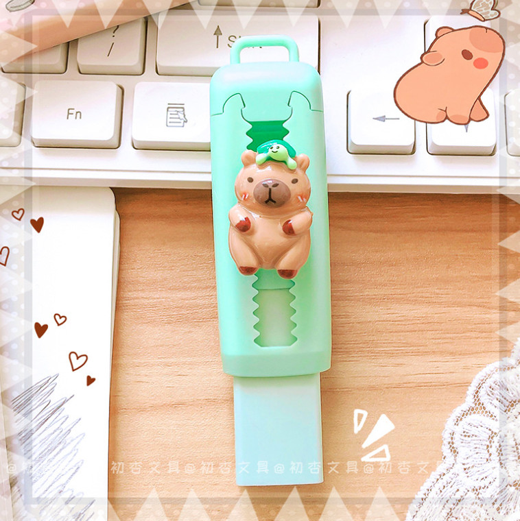Bút Gôm Cao Su Kéo Đẩy Dễ Dàng Hình Dễ Thương, Gôm Tẩy Siêu Sạch Kích Thước 2.5*8cm Có Móc Treo Chìa Khóa