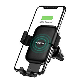 Ugreen UG60982CD208TK 10W 2 trong 1 sạc nhanh không dây kết hợp kẹp điện thoại cho xe hơi - HÀNG CHÍNH HÃNG