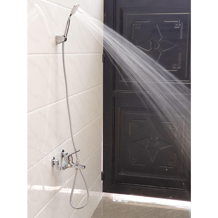 Củ sen nóng lạnh chân ngoài Đồng mạ Chrome Eurolife EL-3001 New (Trắng bạc)