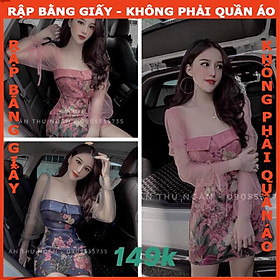 Rập giấy đầm cổ vuông dáng A mã 1298 (BẢN VẼ)