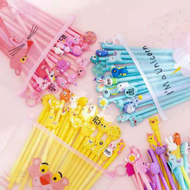 Túi 20 cây bút bi hình thú cho bé , kèm túi zip ,nhiều màu sắc ,ngộ nghĩnh ,xinh xắn ,đáng yêu cho bé tha hồ lựa chọn