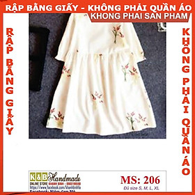 Rập giấy A0 mã 206 (BẢN VẼ) - rập đầm