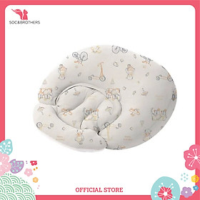 Gối cho bé bú đa năng chống trào ngược 2in1 Aibedo họa tiết Teddy Bear