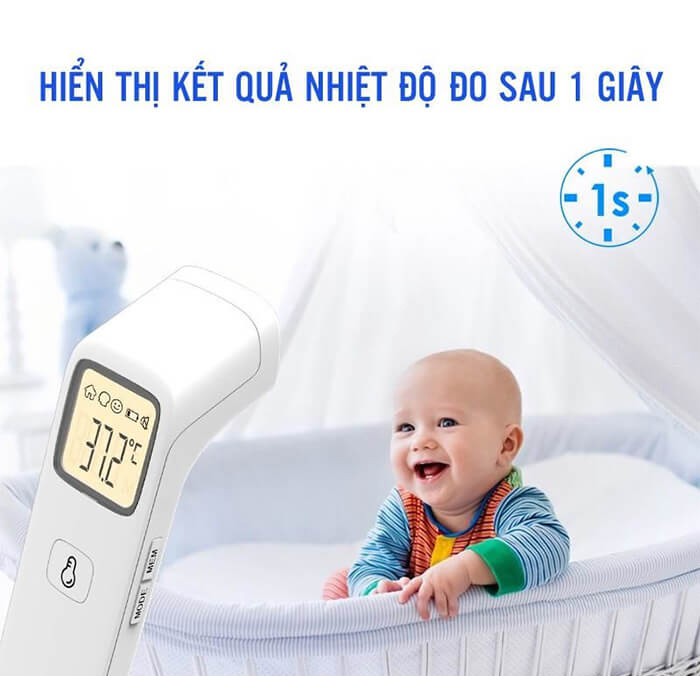 Nhiệt Kế Điện Tử Hồng Ngoại Đo Trán, Đo cơ Thể Không Tiếp Xúc Jumper JPD-FR203