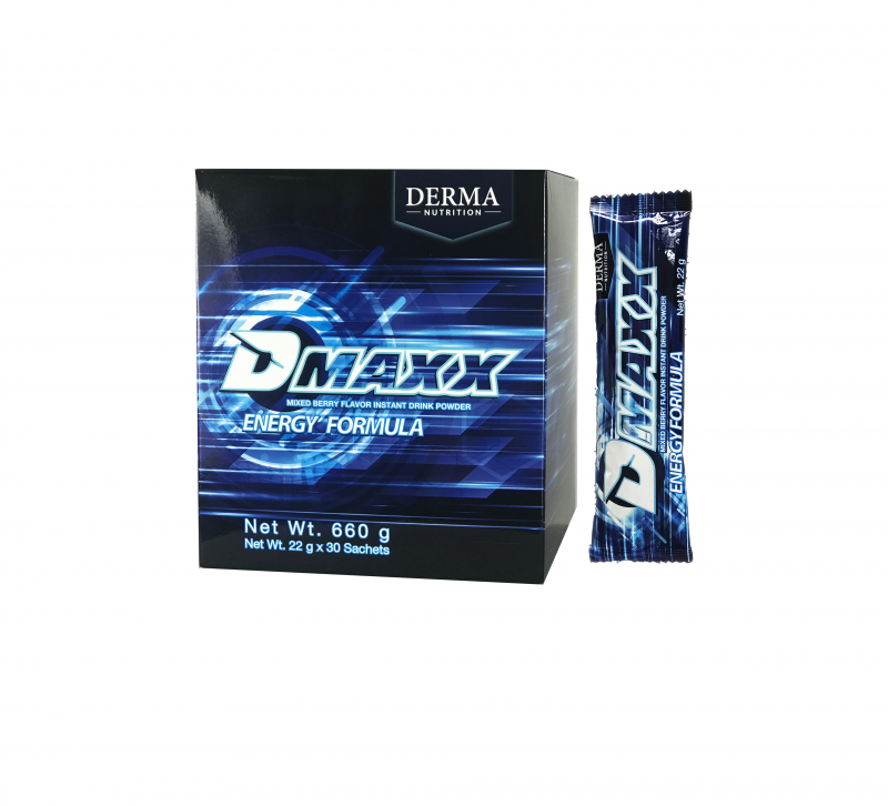 DMAXX thức uống bổ sung vitamin năng lượng có đường DAMODE 5 gói dùng thử màu xanh