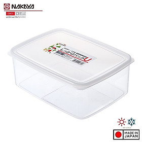 Hộp nhựa Nakaya 3L bảo quản thức ăn trong tủ lạnh, có nắp mềm - Hàng nội địa Nhật Bản
