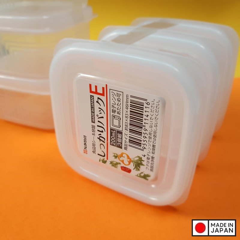 Hộp bảo quản thực phẩm 200ml ( bộ 3 hộp ) - Hàng nội địa Nhật