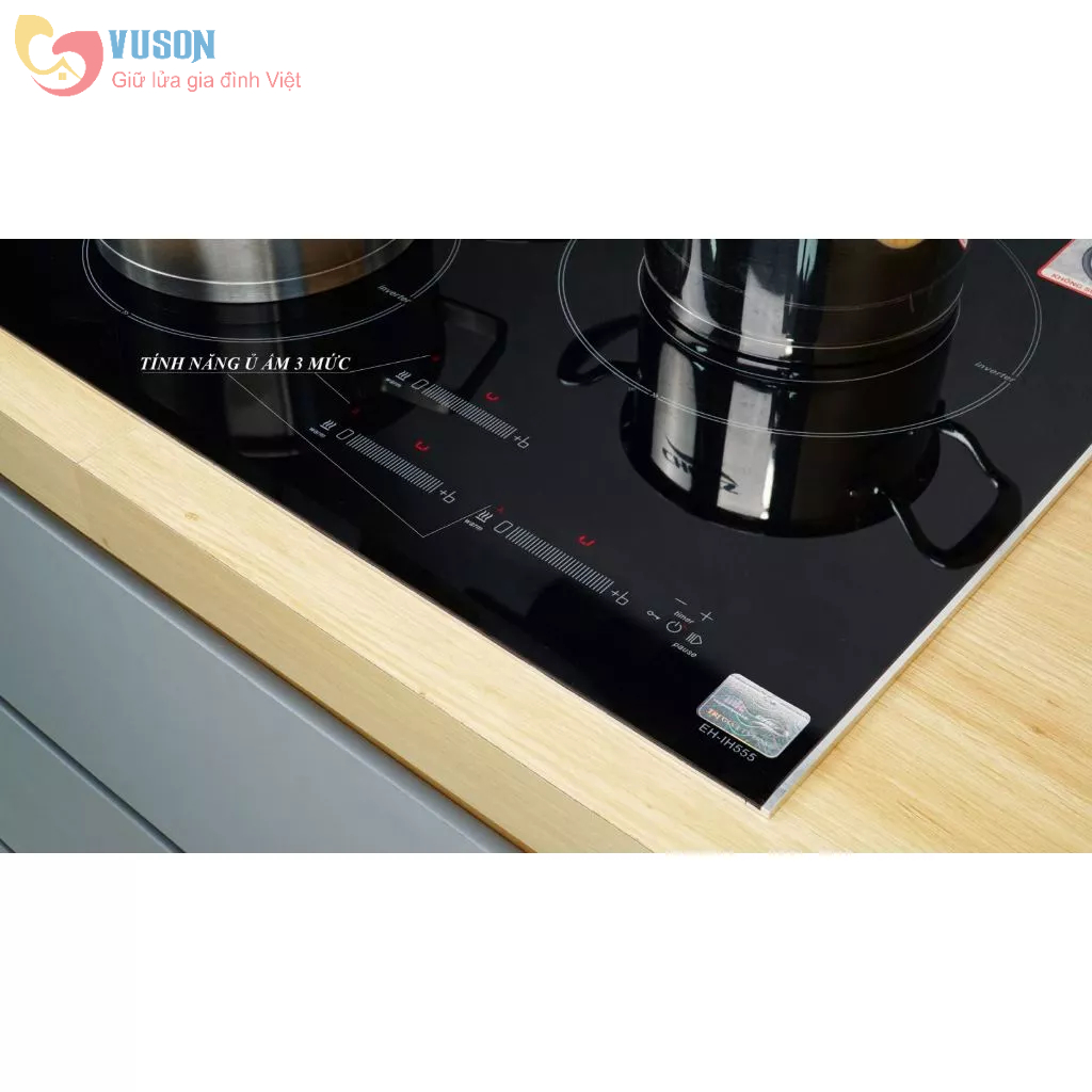 Bếp từ đôi Chefs IH555- Hàng chính hãng