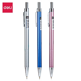  Bút chì kim kim loại Deli, Bạc/Xanh/Hồng - 1 chiếc màu ngẫu nhiên - E6492