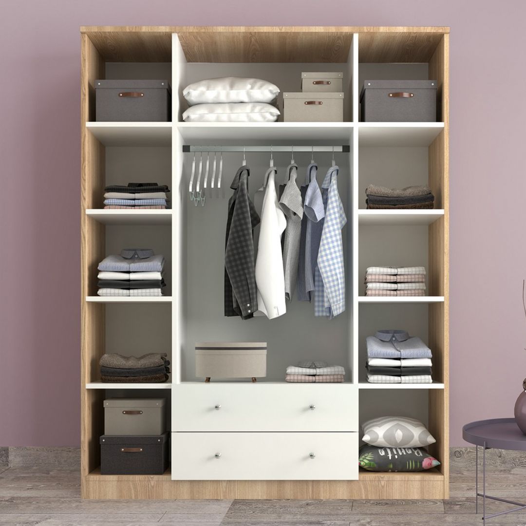 Tủ quần áo hiện đại thiết kế tiện dụng SMLIFE Clidos