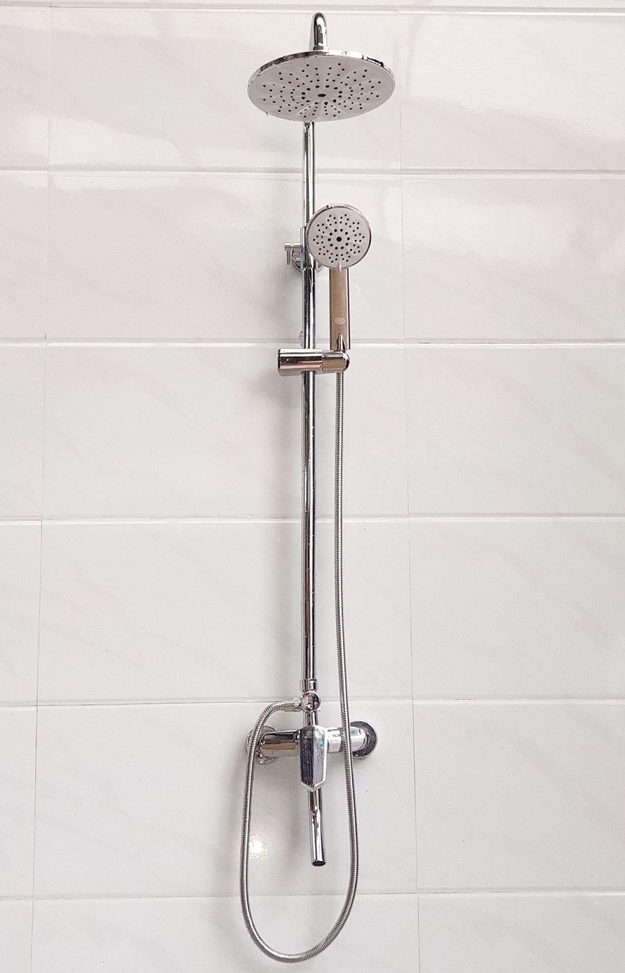 Cây sen nóng lạnh Đồng mạ Chrome Eurolife EL-S924 (Trắng bạc)