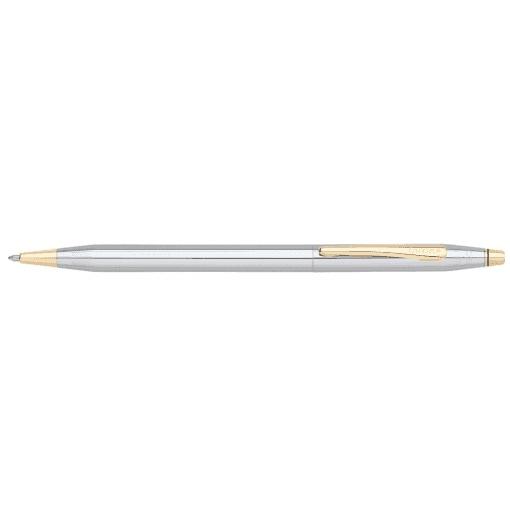 Bút Ký Doanh Nhân Cao Cấp CROSS Classic Century Medalist Mạ Chrome Bóng Họa Tiết Vàng 23KT
