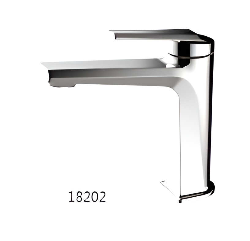 VÒI LAVABO ĐỒNG THAU NÓNG LẠNH EUROVINTO CAO CẤP MÃ 18202