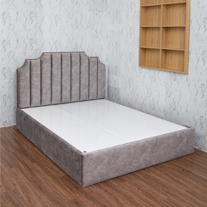 Giường ngủ MDF Juno sofa HLMCT bọc nệm lựa chọn màu ván nệm bọc KT 1m6/1m8 - không hộc kéo