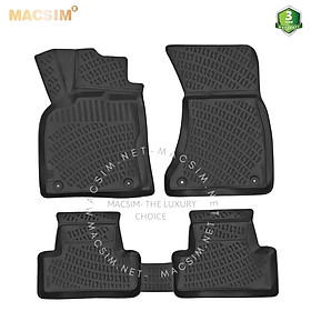Thảm lót sàn ô tô nhựa TPU Silicon Audi Q5 (Typ8r) First generation 2008- 2017 Nhãn hiệu Macsim