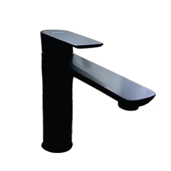 Vòi lavabo dây rútđồng mạ tĩnh điện chân không màu đen Juno sofa Teady VCT- 002 Lux