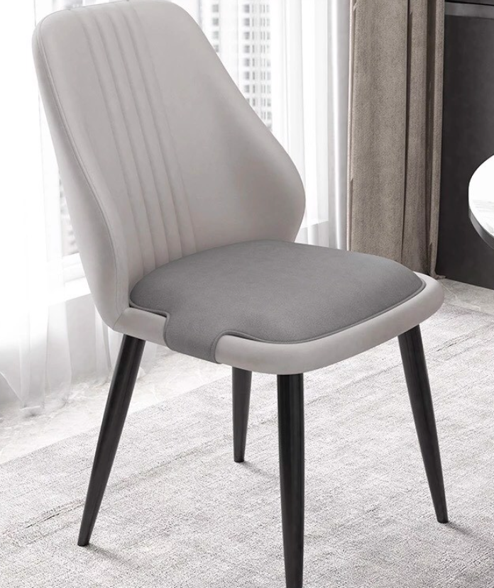 Ghế ăn bọc simily Tundo lưng sọc cao cấp kích thước 45 x 47 x 85 cm