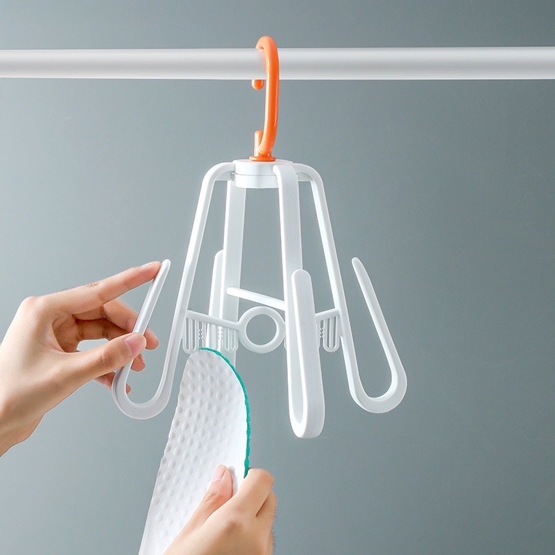 Combo 2 móc treo phơi giày dép thông minh xếp gọn tiện lợi khả năng chịu lực cao ,không tốn diện tích ,giữ độ cân bằng cho giày dép không bị lệch và mau khô ráo