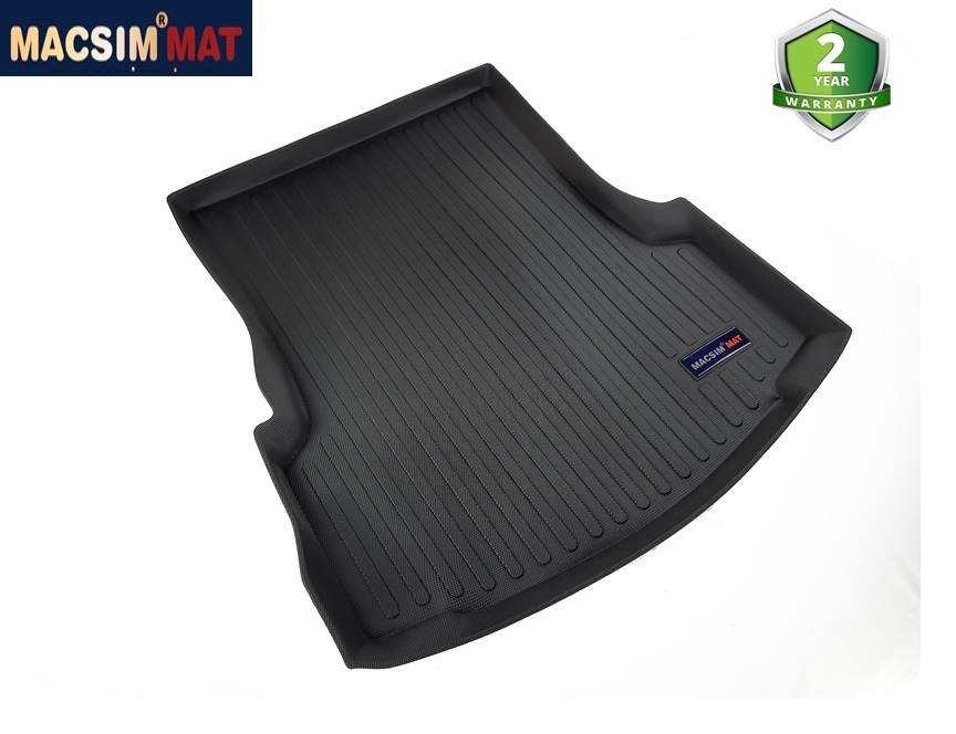 Thảm lót cốp xe ô tô Cadillac CT6 2016-đến nay nhãn hiệu Macsim chất liệu TPV cao cấp màu đen (D0201)