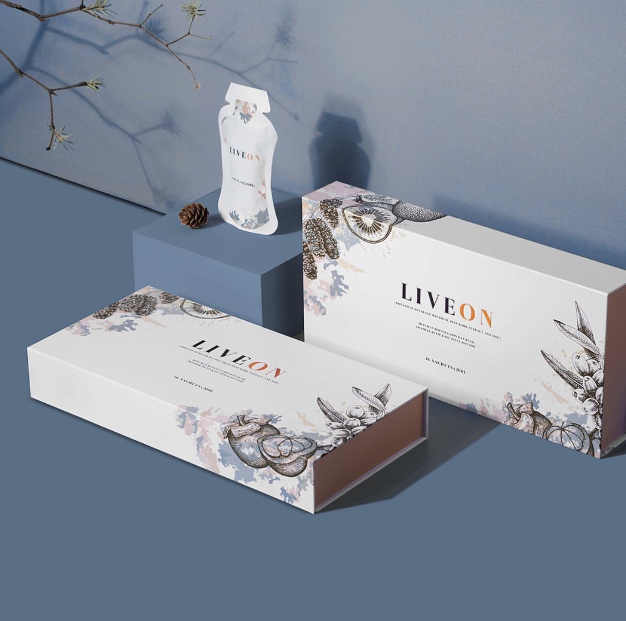 GÓI UỐNG CHỐNG LÃO HÓA LIVE ON (HỘP 16 GÓI)