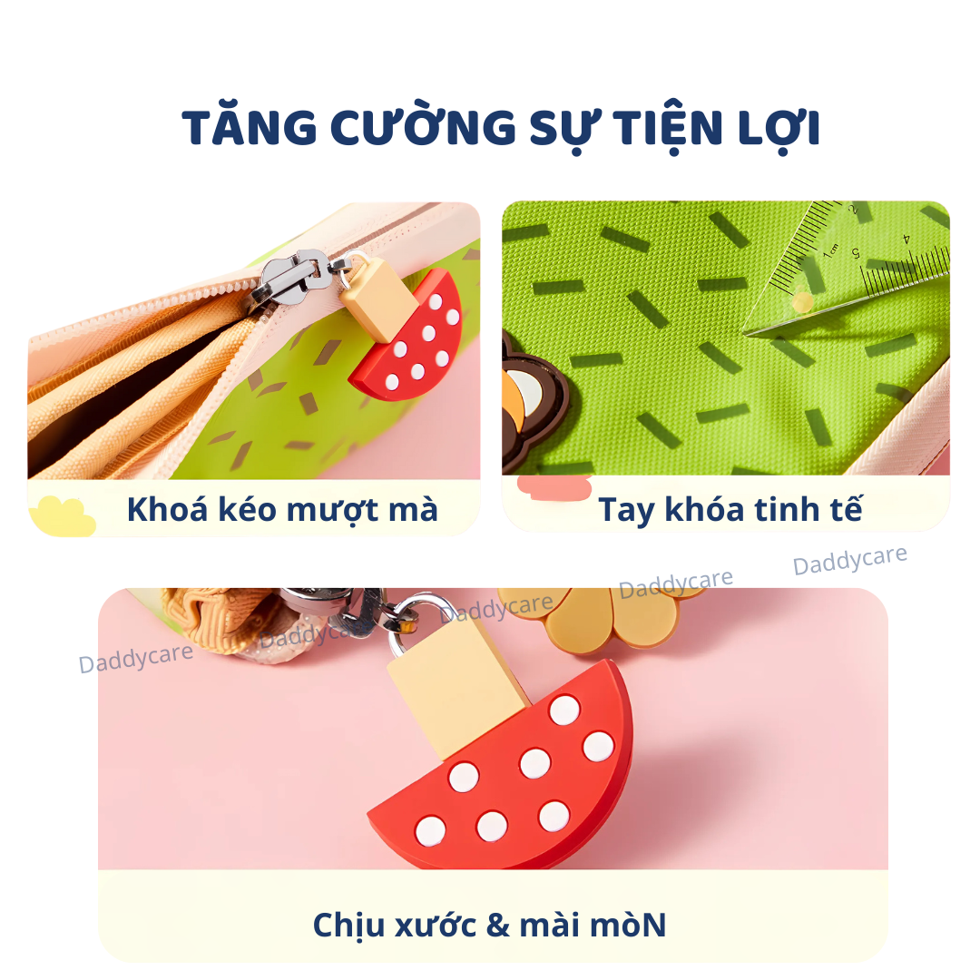 Hộp túi đựng bút cho bé mideer Artist Reversible Twins Pen Pouch, Đồ dùng học tập cho bé