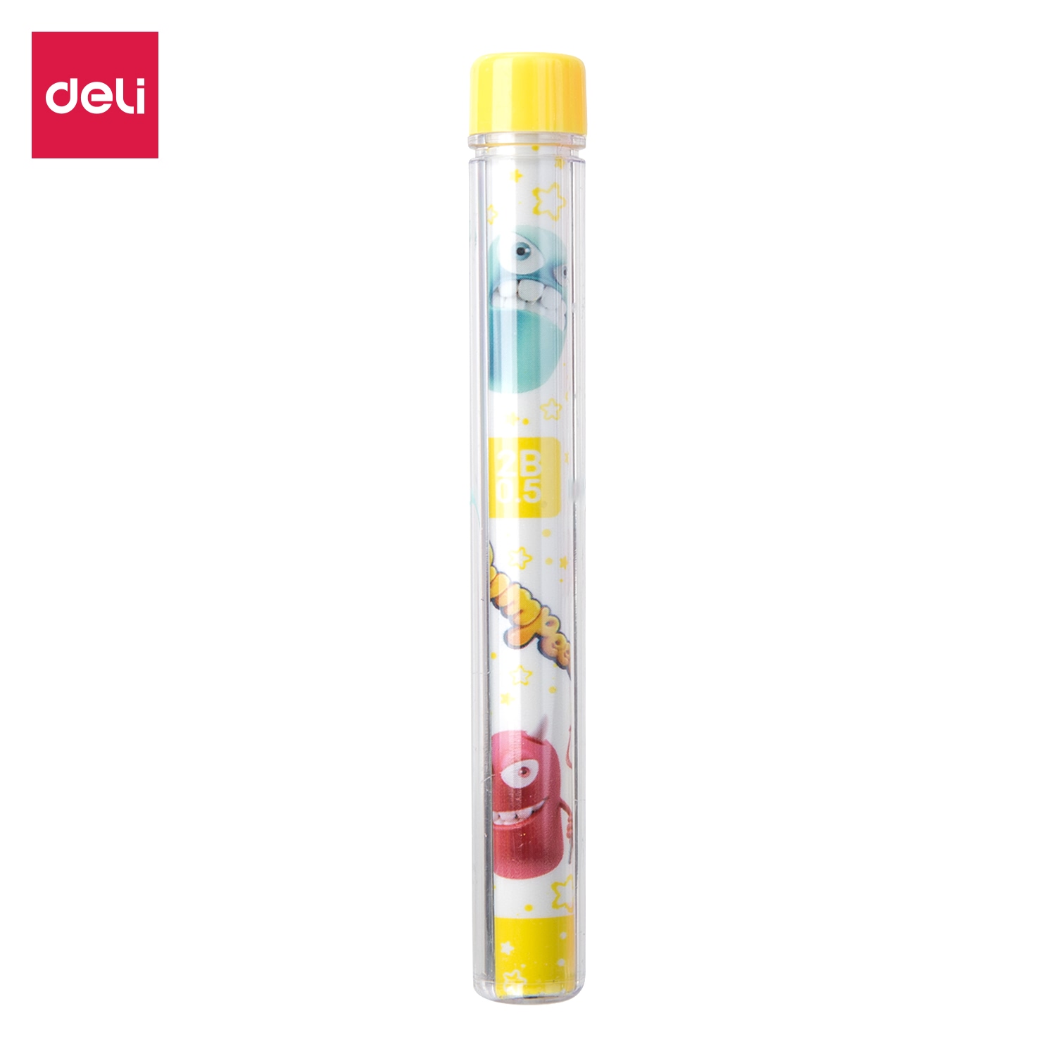 Ruột Bút Chì 2B Deli X Bumpees - 0.5Mm/0.7Mm - Ngòi Chì Kim - Xanh, Hồng, Vàng - Màu Ngẫu Nhiên - 2 Ống - EU67200 / EU67