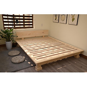 Giường ngủ gỗ CT17 Tundo màu gỗ tự nhiên